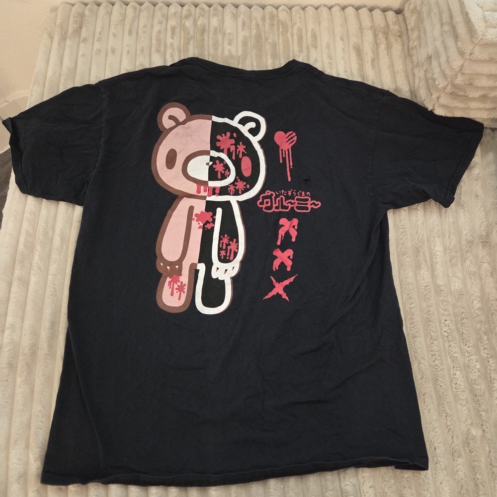 Gloomy The Naughty Grizzly Bear Size L T-Shirt Japan Anime Black Graphic Shirt